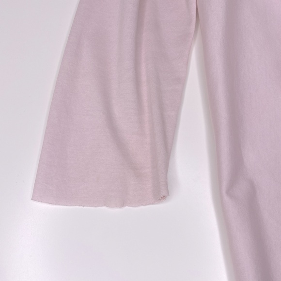 COS Asymmetrical Top S Blush Pink Tunic Blouse Shirt Minimalist Relaxed V-Neck - Picture 12 of 16